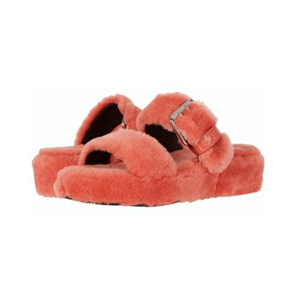 UGG Platform Casual Style Sheepskin Slippers Sanda - Picture 2 of 4